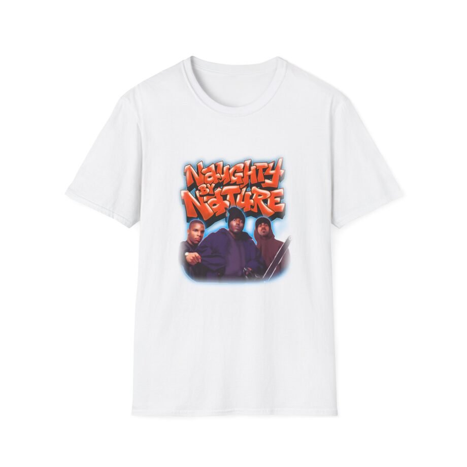 Naughty by Nature Airbrush Graffiti Unisex Softstyle T-Shirt