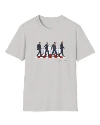 Larry Elder Abbey Road Vintage Band unisex softstyle t-shirt