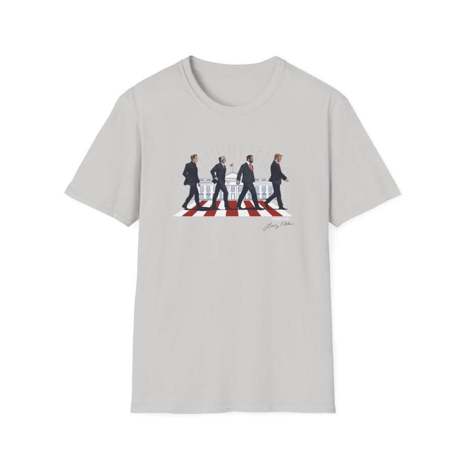 Larry Elder Abbey Road Vintage Band unisex softstyle t-shirt