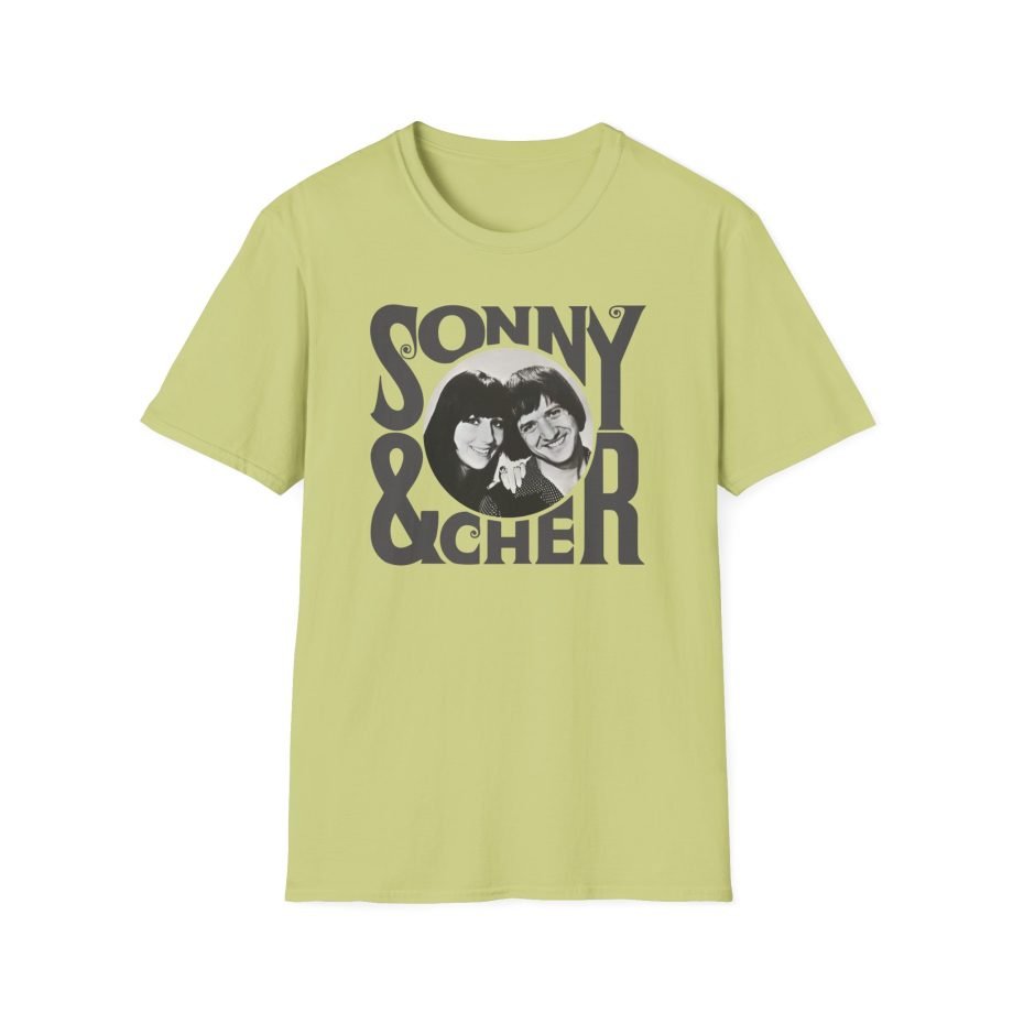 Sonny & Cher Retro Logo Unisex Softstyle T-Shirt