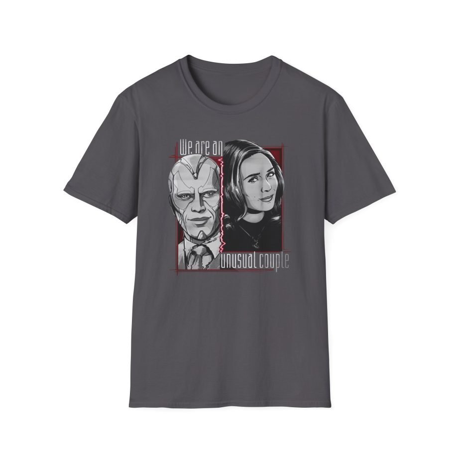 Marvel Wandavision Halftone Couple Unisex Softstyle T-Shirt