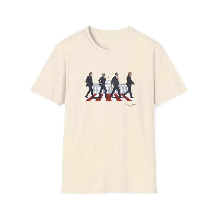 Larry Elder Abbey Road Vintage Band unisex softstyle t-shirt