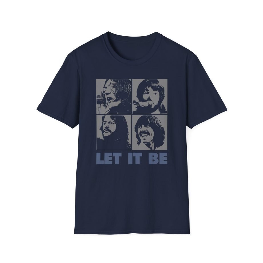 The Beatles Let It Be Distressed Unisex Softstyle T-Shirt