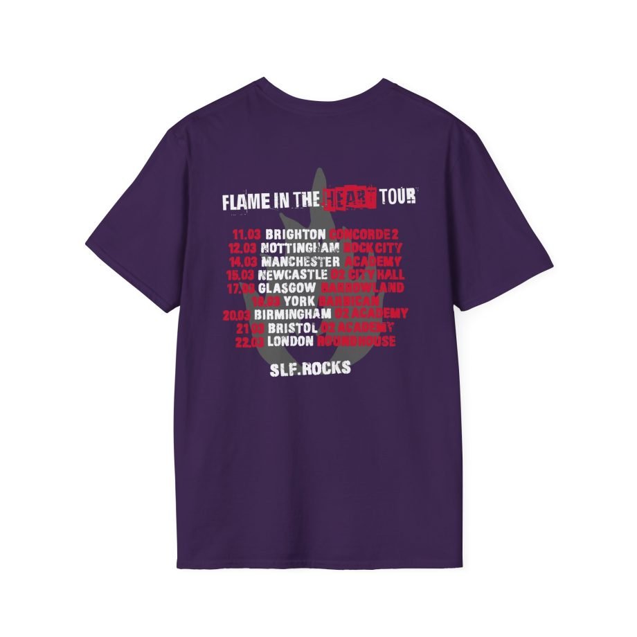 Stiff Little Fingers Flame In The Heart Tour Unisex Softstyle T-Shirt