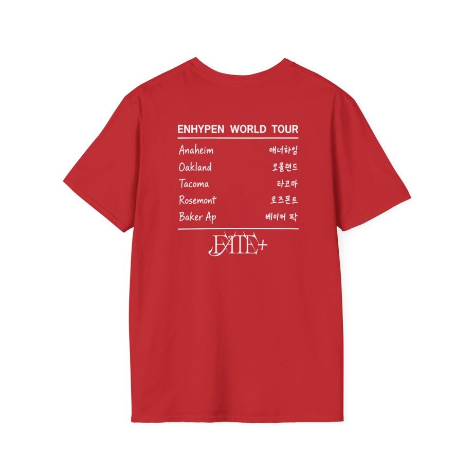 Enhypen World Tour unisex softstyle t-shirt