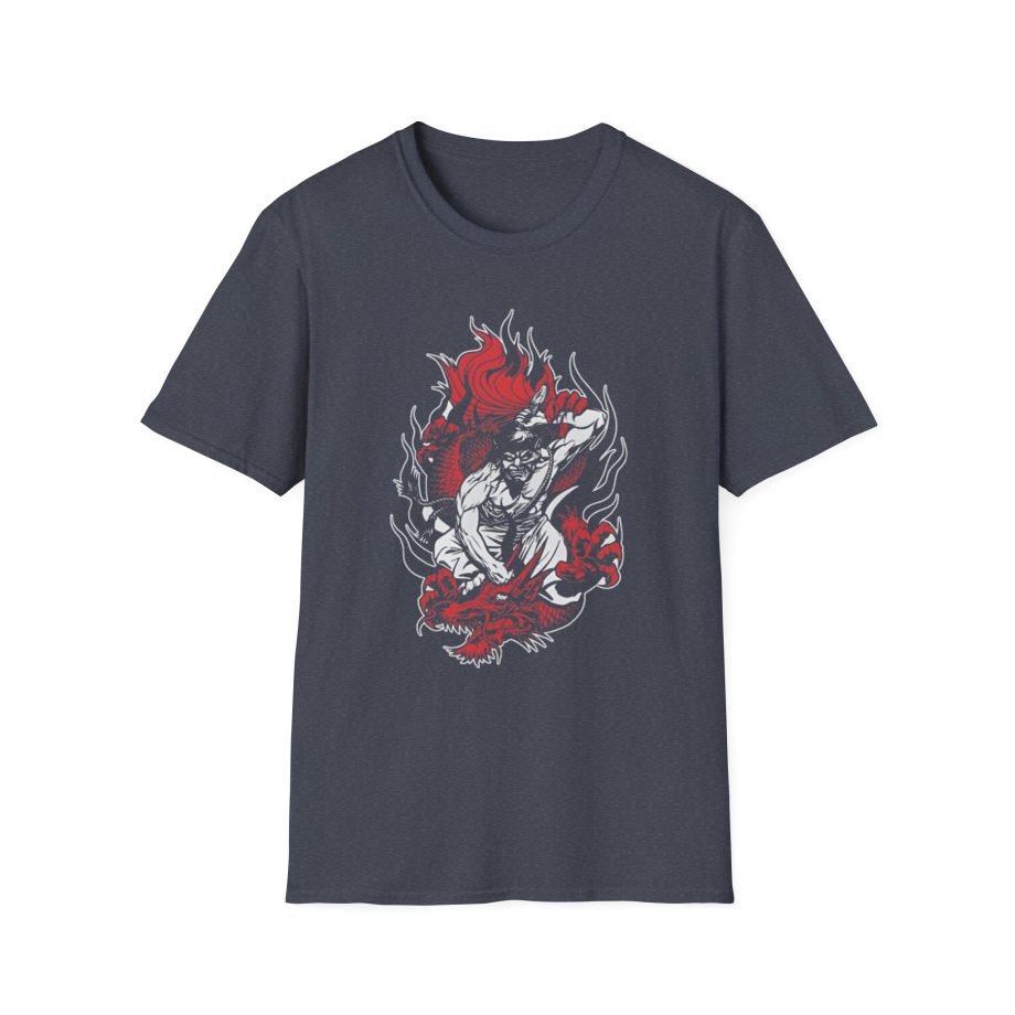100 Demons Samurai Dragon Unisex Softstyle T-Shirt