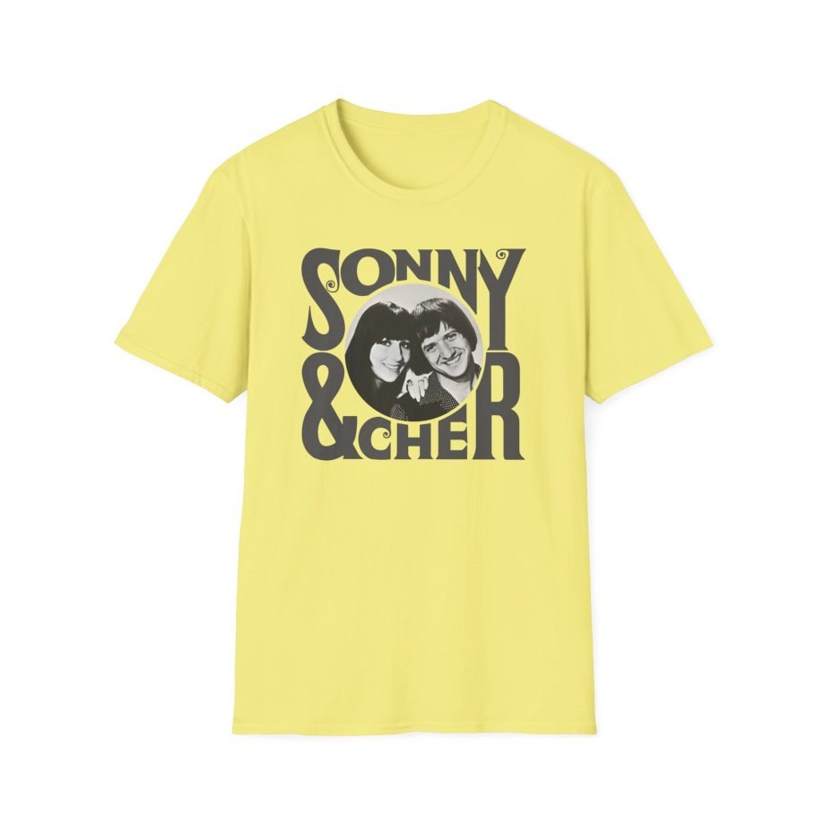 Sonny & Cher Retro Logo Unisex Softstyle T-Shirt