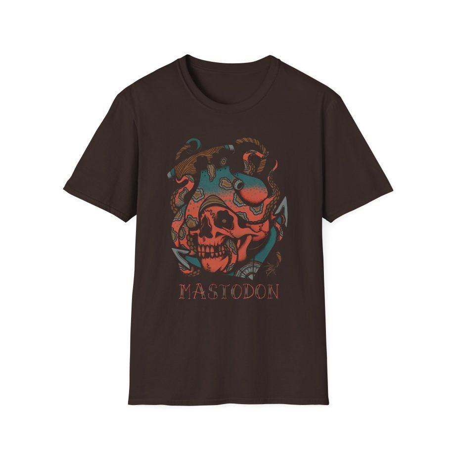 Mastodon Octopus Tattoo Unisex Softstyle T-Shirt