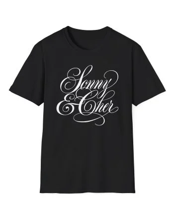 Sonny & Cher Fancy Script Unisex Softstyle T-Shirt