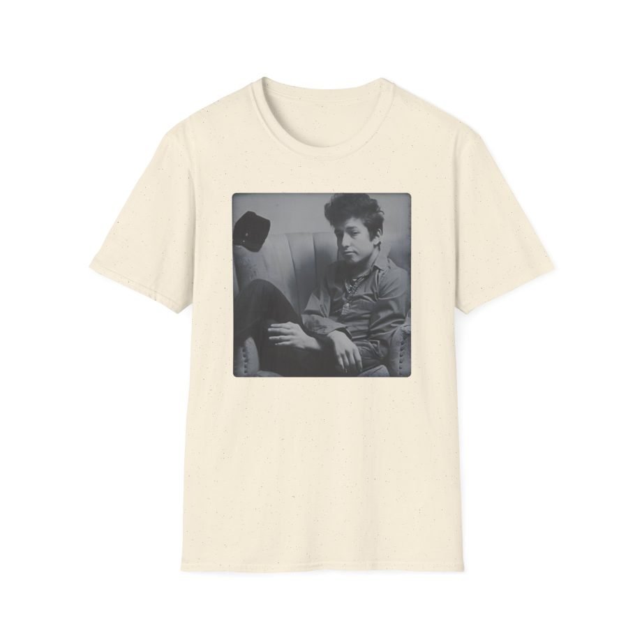 Bob Dylan Chair Portrait Unisex Softstyle T-Shirt