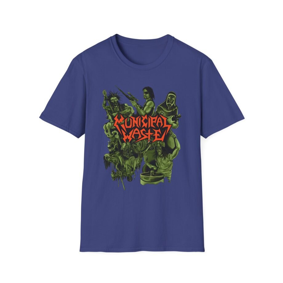 Municipal Waste Collage Logo Unisex Softstyle T-Shirt