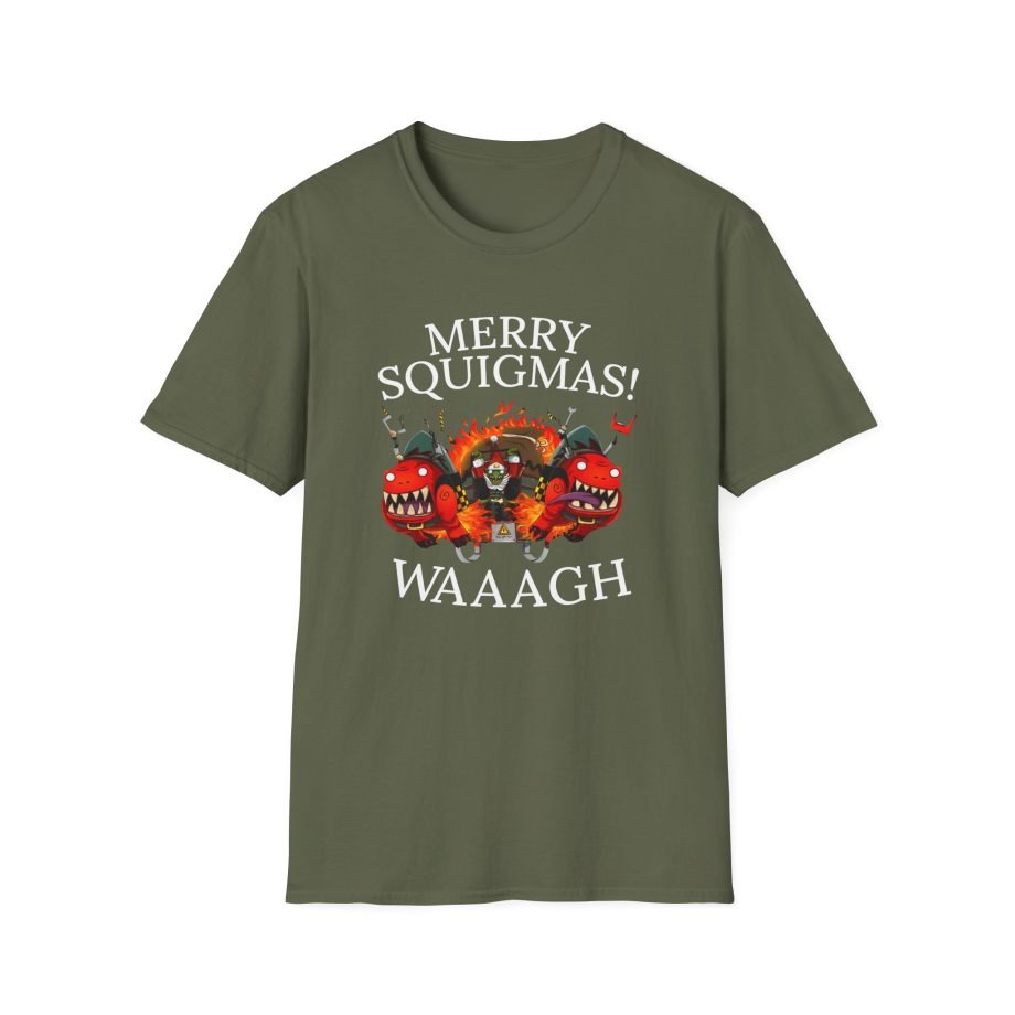Warhammer Gobbo Merry Squigmas Unisex Softstyle T-Shirt