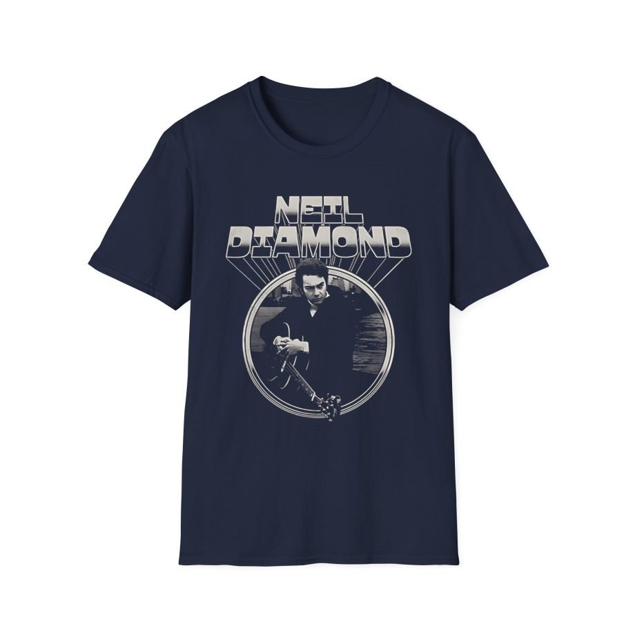 Neil Diamond Chrome Guitar Unisex Softstyle T-Shirt