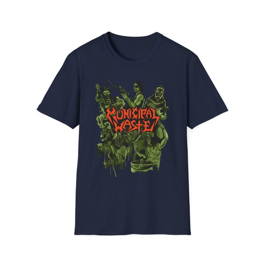 Municipal Waste Collage Logo Unisex Softstyle T-Shirt