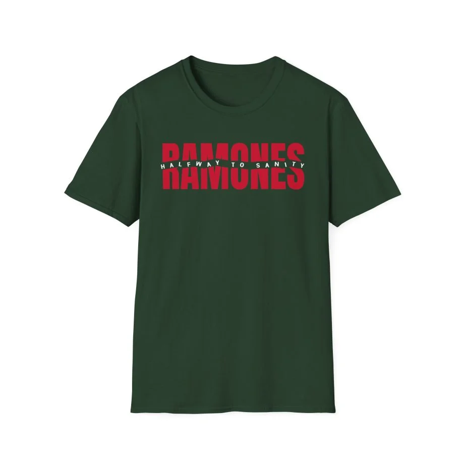Ramones Halfway To Sanity Unisex Softstyle T-Shirt