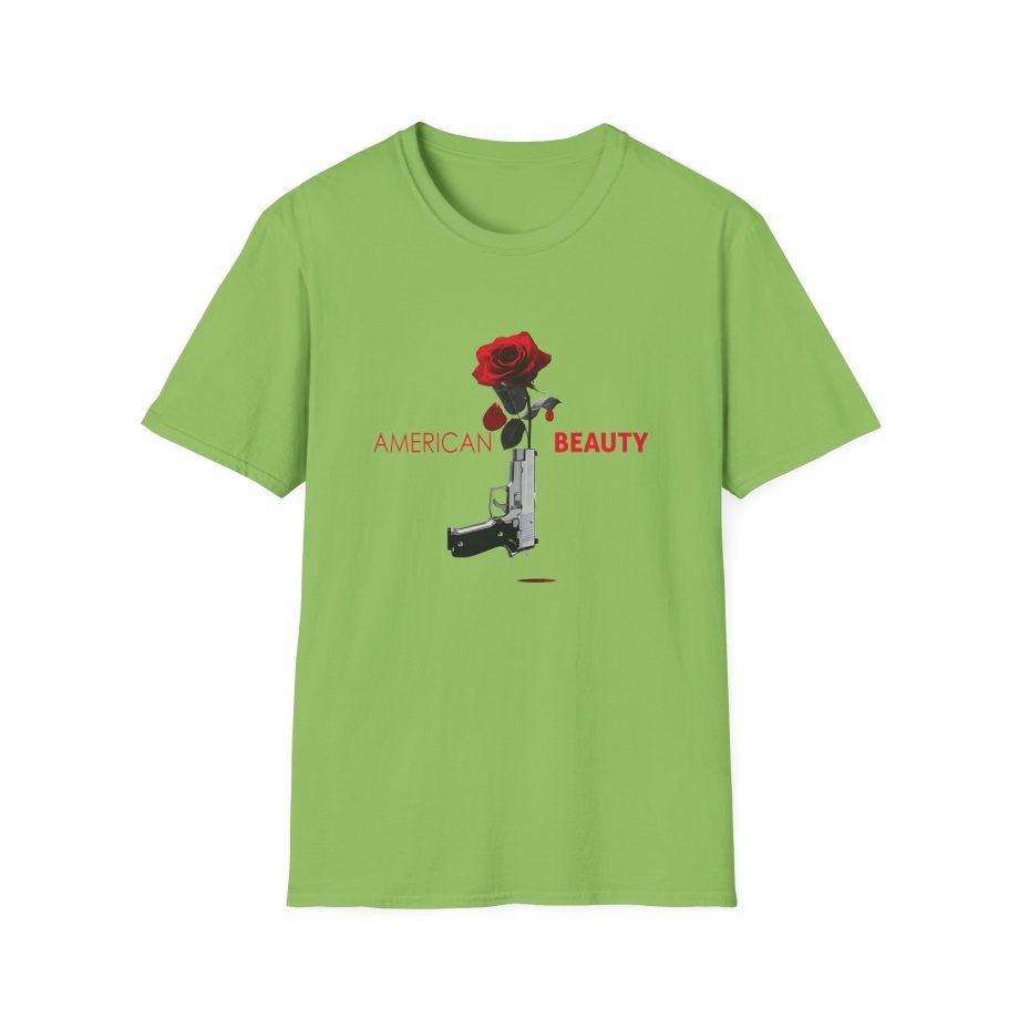 Annette Bening American Beauty Gun and Rose Unisex Softstyle T-Shirt