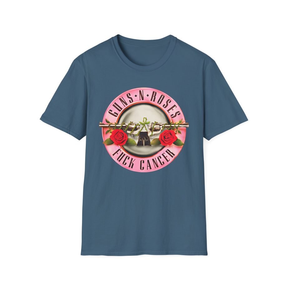 Guns N Roses Fuck Breast Cancer Unisex Softstyle T-Shirt