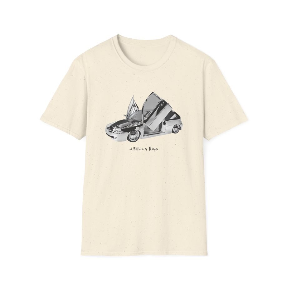 J Balvin Rayo Silver Car Unisex Softstyle T-Shirt