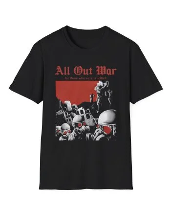 All Out War Crucified Unisex Softstyle T-Shirt