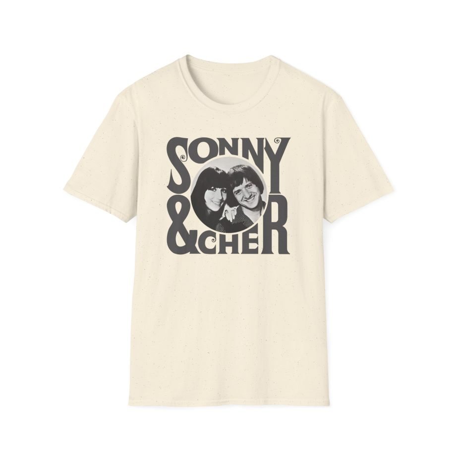 Sonny & Cher Retro Logo Unisex Softstyle T-Shirt