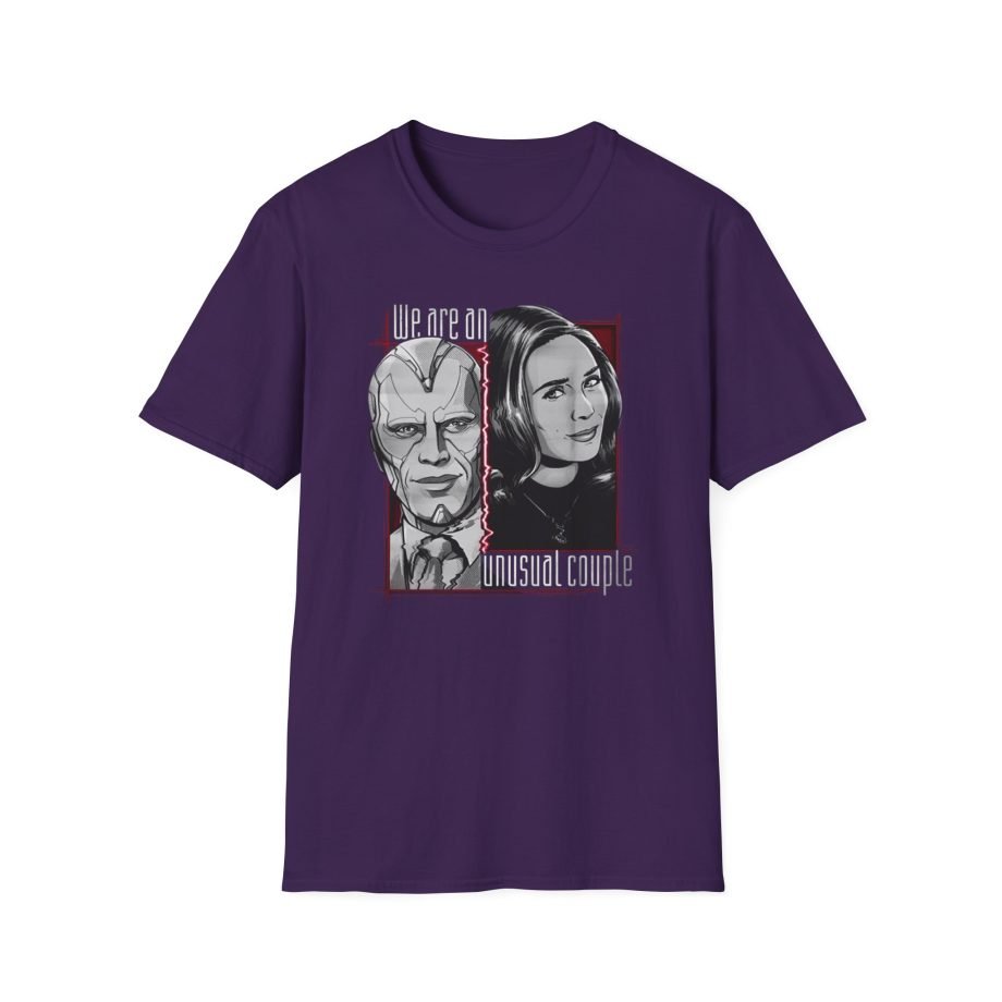 Marvel Wandavision Halftone Couple Unisex Softstyle T-Shirt