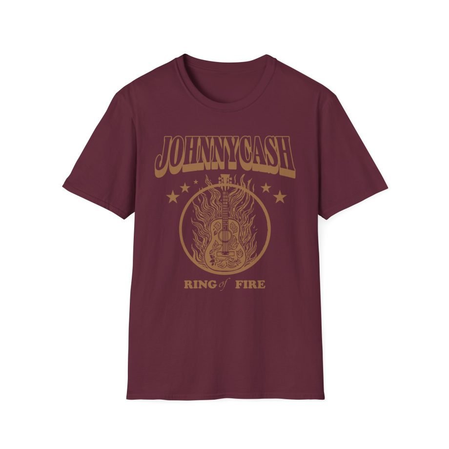Johnny Cash Guitar Ring of Fire Unisex Softstyle T-Shirt
